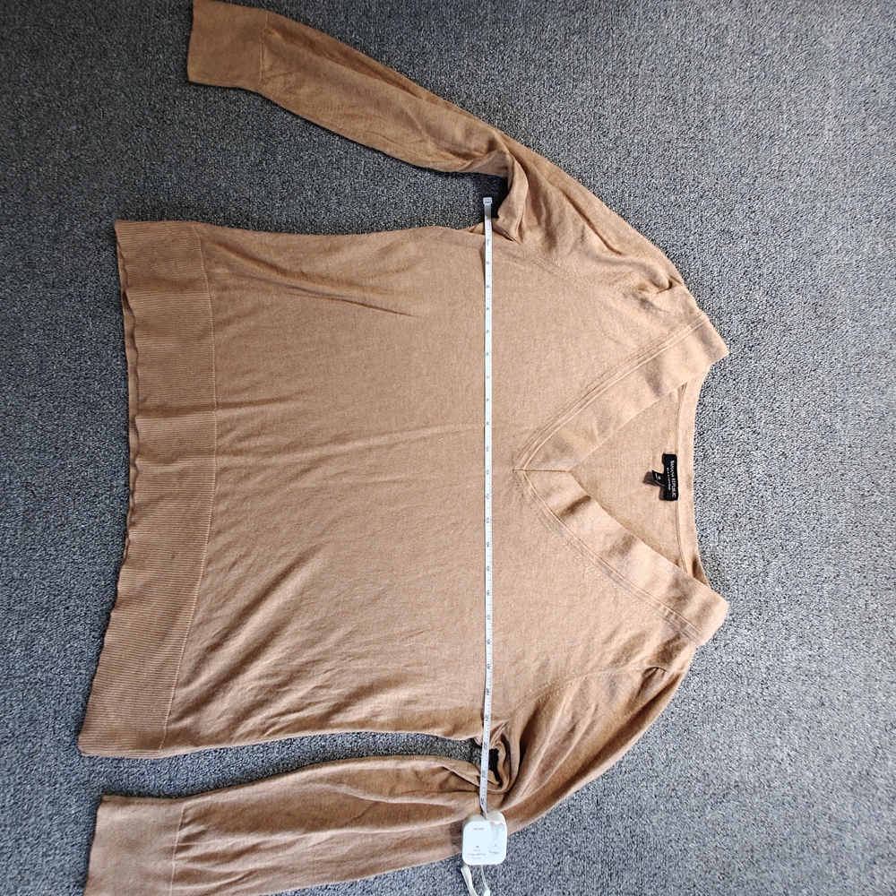 Banana Republic Camel V-Neck Blouse
